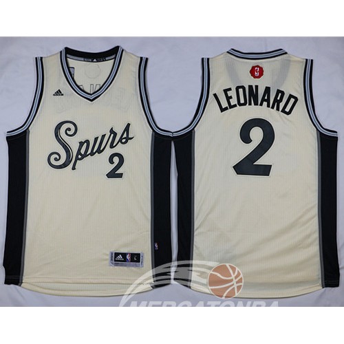 Maglia NBA Leonard Christmas,San Antonio Spurs Bianco